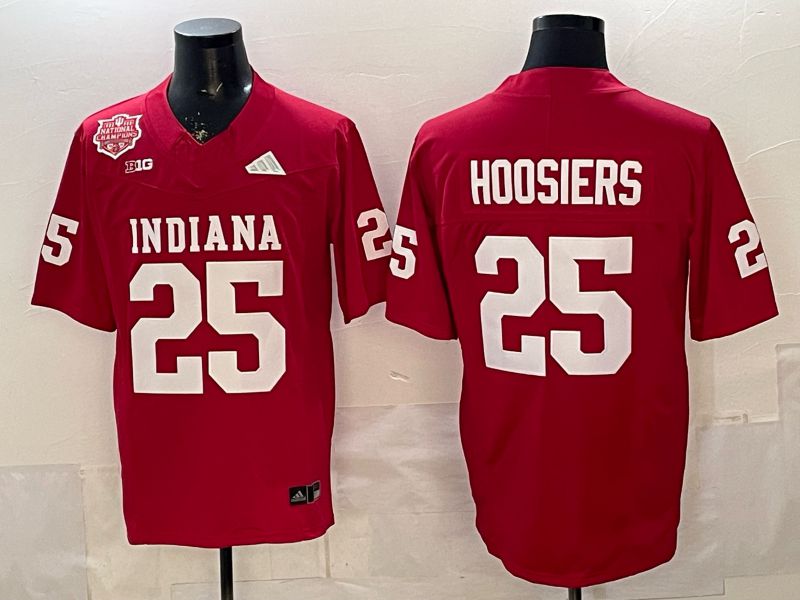 Men Ohio State Buckeyes #25 Hoosiers Red 3th generations Limited NCAA Jersey 010->ncaa teams->NCAA Jersey